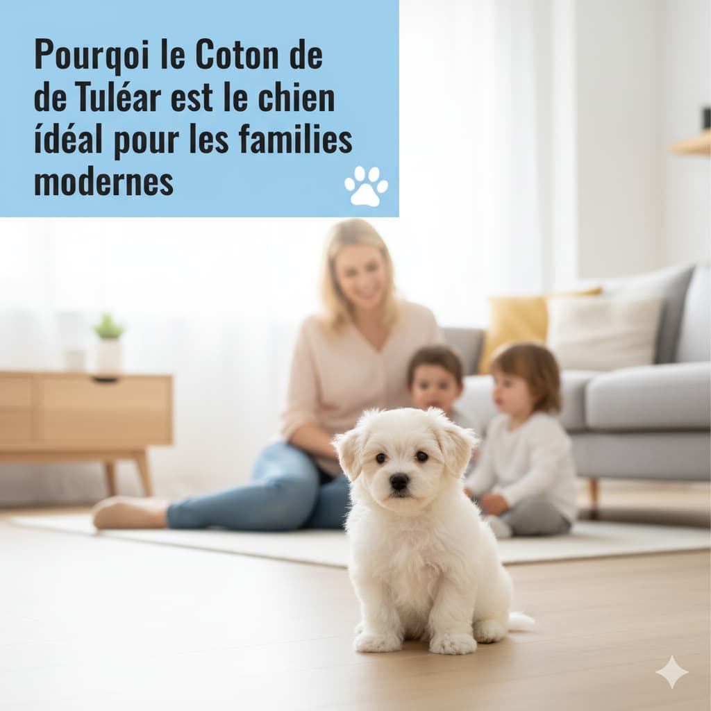 Pourquoi le Coton de Tuléar est le chien idéal pour les familles modernes cover image